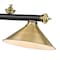 Z-Lite Cordon 3 Light Billiard, Matte Black & Rubbed Brass 2306-3MB-RB-RB15 - alternate 2